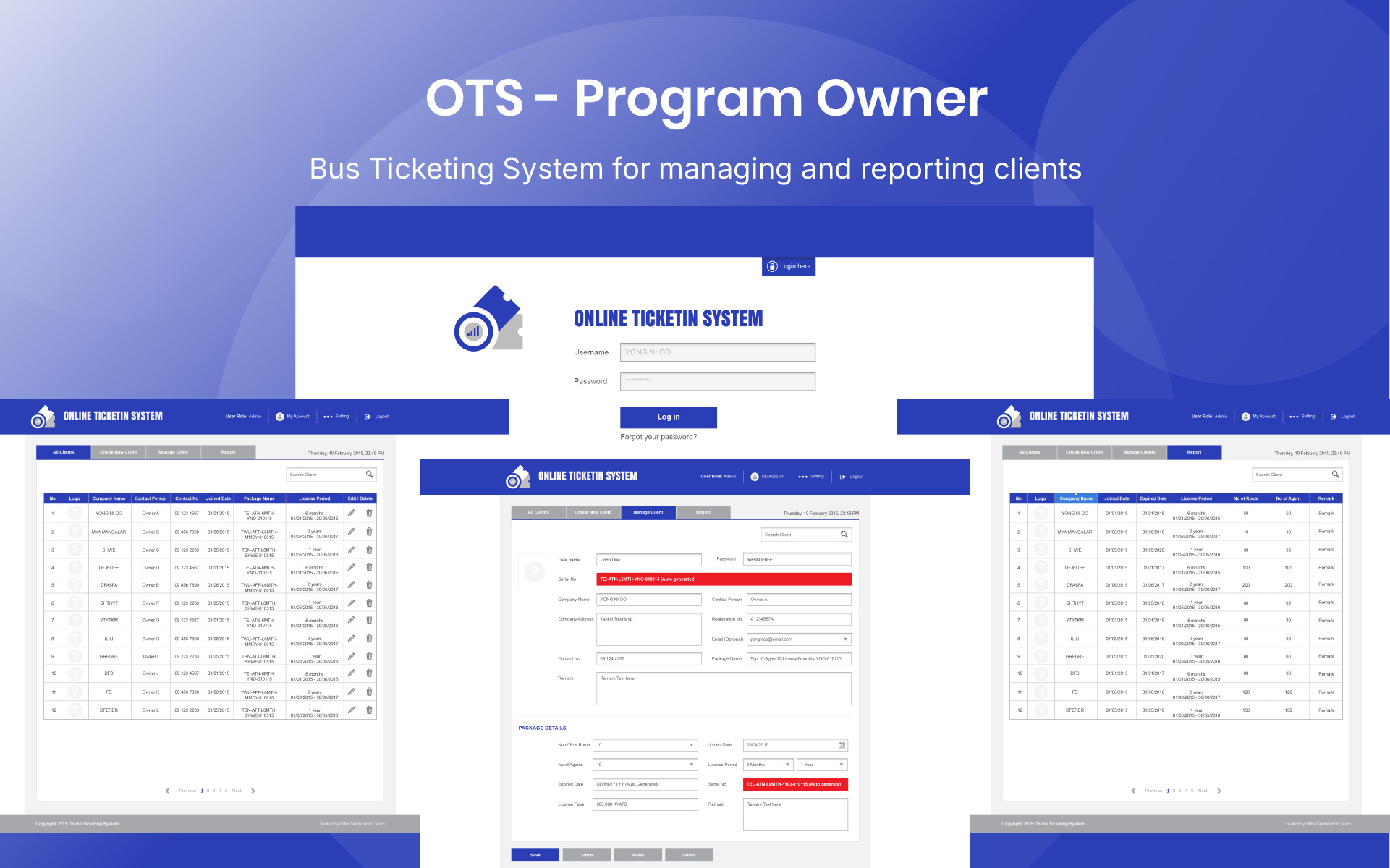 OTS System Program Owner